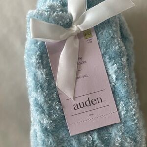 Auden Light Blue Fuzzy Socks
